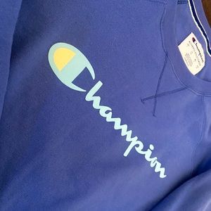 Champion Sweatshirt Crewneck Pullover - Periwinkle Blue - M/L